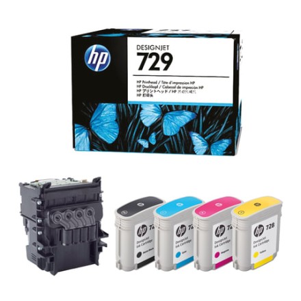 Комплект для замены печатающей головки HP (F9J81A) Designjet T830/T730, №729, оригинальный 