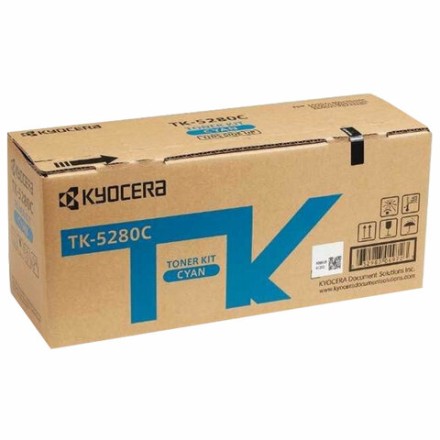 Тонер-картридж KYOCERA (TK-5280C) M6235cidn/M6635cidn/P6235cdn, голубой, ресурс 11000 страниц, оригинальный, 1T02TWCNL0 