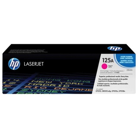 Картридж лазерный HP (CB543A) ColorLaserJet CP1215/CP1515N/CM1312, пурпурный, оригинальный, 1400 страниц 