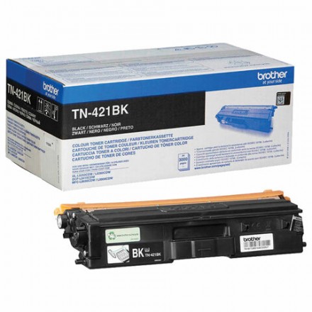 Картридж лазерный BROTHER (TN421BK) HLL8260CDW/DCPL8410CDW/MFCL8690CDW, черный, оригинальный, ресурс 3000 страниц 