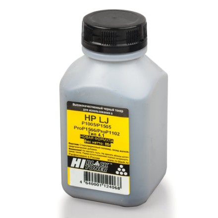 Тонер HI-BLACK для HP LJ P1005/1006/1102/1505/1566, фасовка 85 г, 2010408550 