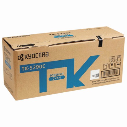 Тонер-картридж KYOCERA (TK-5290C) P7240cdn, голубой, ресурс 13000 страниц, оригинальный, 1T02TXCNL0 