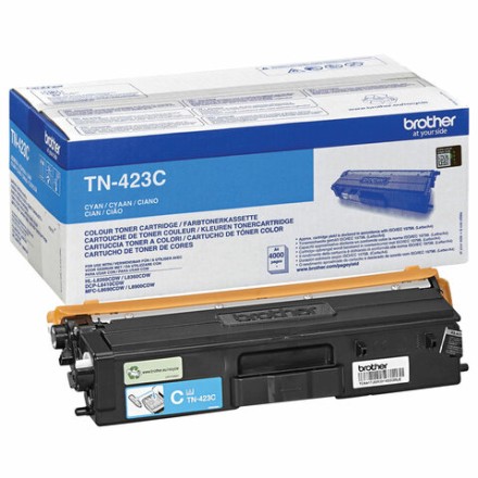 Картридж лазерный BROTHER (TN423C) HLL8260CDW/DCPL8410CDW/MFCL8690CDW, голубой, оригинальный, ресурс 4000 страниц 