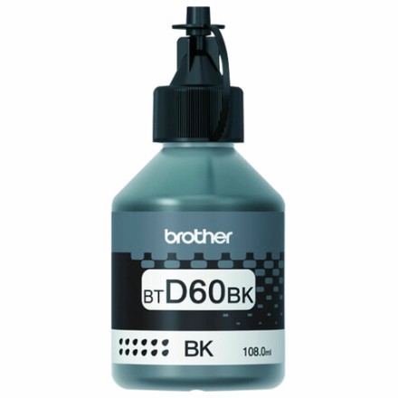 Чернила BROTHER (BTD60BK) для СНПЧ DCP-T310/T510W/T710W, черные, оригинальные, ресурс 6500 страниц 