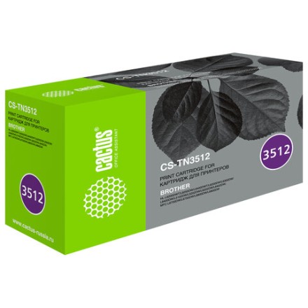 Картридж лазерный CACTUS (CS-TN3512) для Brother DCP L6600DWHL/L6250DNHL/L6300DWHL, ресурс 12000 страниц 