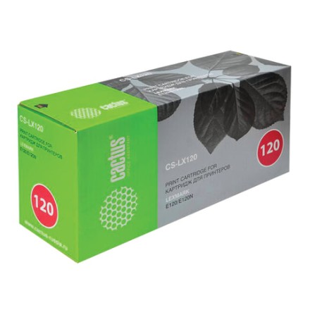 Тонер-картридж CACTUS (CS-LX120) для LEXMARK E120N, ресурс 2000 стр. 