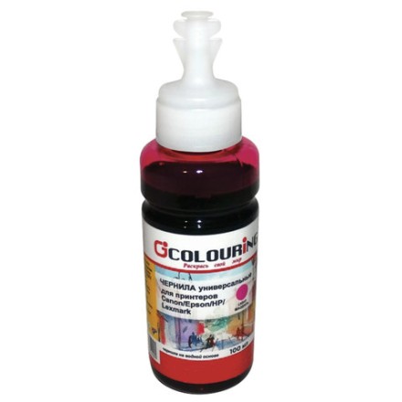 Чернила COLOURING для CANON /EPSON /HP /LEXMARK универсальные, светло-пурпурные, 0,1 л, водные, 5180000081 