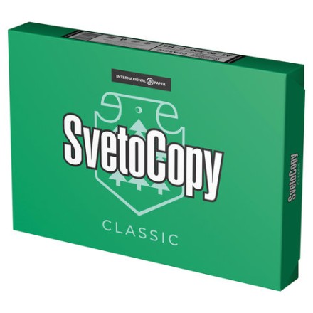 Бумага офисная SVETOCOPY CLASSIC, БОЛЬШОГО ФОРМАТА (297х420), А3, 80 г/м2, 500 л2, марка С, белизна 146% 
