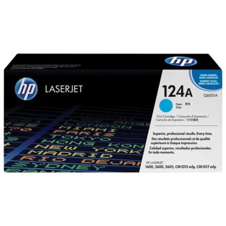 Картридж лазерный HP (Q6001A) ColorLaserJet CM1015/2600 и другие, голубой, оригинальный, 2000 стр. 