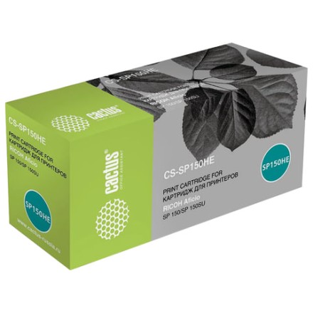 Картридж лазерный CACTUS (CS-SP150HE) для RICOH SP150/SP150w/SP150SU/SP150SUw, ресурс 1500 стр. 