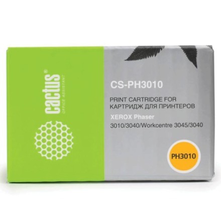 Картридж лазерный CACTUS (CS-PH3010) для XEROX Phaser 3010/WC3045, черный, ресурс 1000 стр. 