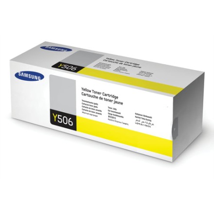 Картридж лазерный SAMSUNG (CLT-Y506S) CLP-680/CLX-6260, оригинальный, желтый, ресурс 1500 стр. 