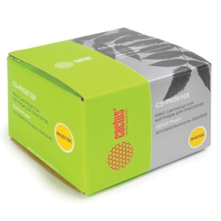 Картридж лазерный CACTUS (CS-PH3010X) для XEROX Phaser 3010/WC3045, черный, ресурс 2300 стр. 