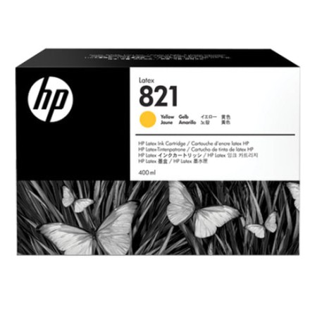 Картридж струйный HP (G0Y88A) Latex 110 Printer №821, цвет желтый, оригинальный 400 мл. 