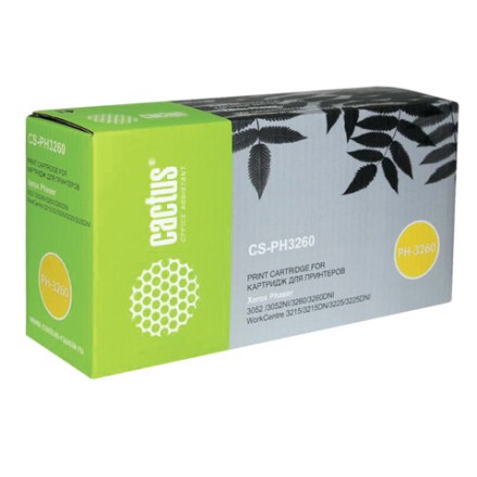 Тонер-картридж CACTUS (CS-PH3260) для XEROX WorkCentre 3215/3225/Phaser 3052/3260, ресурс 3000 стр. 
