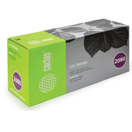 Картридж лазерный CACTUS (CS-TN2080) для BROTHER HL-2130R/DCP-7055R, ресурс 700 стр. 