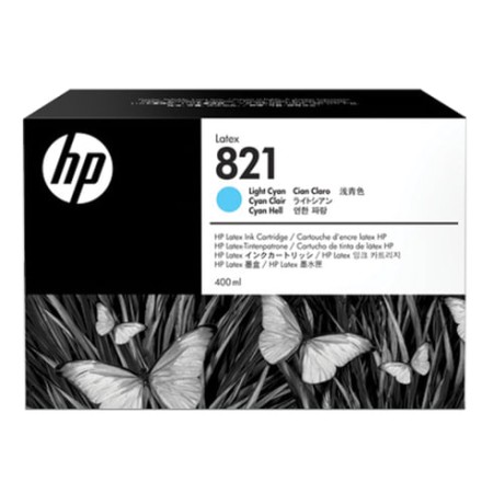 Картридж струйный HP (G0Y90A) Latex 110 Printer №821, цвет светло-голубой, оригинальный 400 мл. 