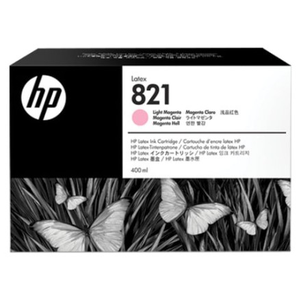 Картридж струйный HP (G0Y91A) Latex 110 Printer №821, цвет светло-пурпурный, оригинальный 400 мл. 