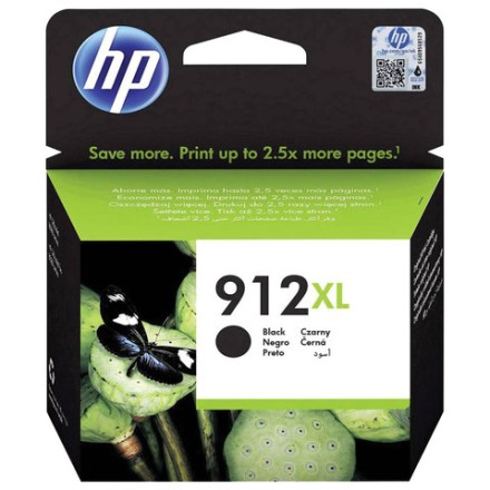 Картридж струйный HP (3YL84AE) для HP OfficeJet Pro 8023, №912XL черный, ресурс 825 страниц, оригинальный 