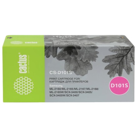 Картридж лазерный CACTUS (CS-D101SS) для SAMSUNG ML2160/65/SCX-3400/3405, ресурс 1500 страниц 