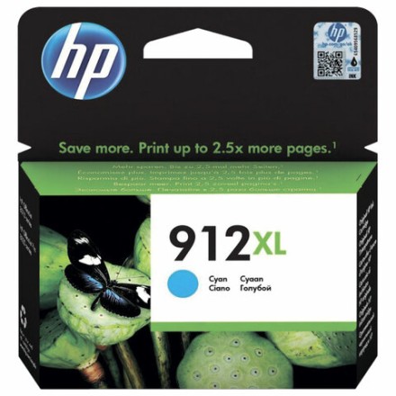 Картридж струйный HP (3YL81A) для HP OfficeJet Pro 8023, №912XL голубой, ресурс 825 страниц, оригинальный 