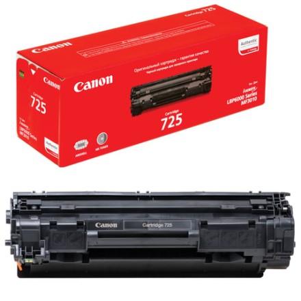 Картридж лазерный CANON (725) LBP6000/LBP6020/LBP6020B, оригинальный, ресурс 1600 стр., 3484B005 