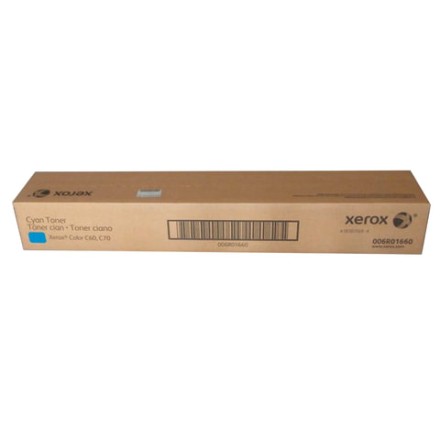 Тонер XEROX (006R01660) Color C60/C70, цвет голубой, ресурс 34000 страниц, оригинальный 