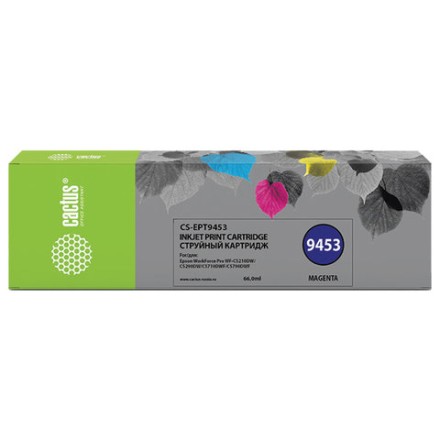 Картридж струйный CACTUS (CS-EPT9453) для Epson WF-C5290DW/C5790DW, пурпурный 