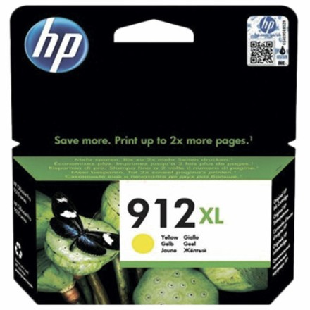 Картридж струйный HP (3YL83A) для HP OfficeJet Pro 8023, №912XL желтый, ресурс 825 страниц, оригинальный 