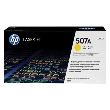 Картридж лазерный HP (CE402A) LaserJet Pro M570dn/M570dw, №507A, желтый, оригинальный, ресурс 6000 страниц 