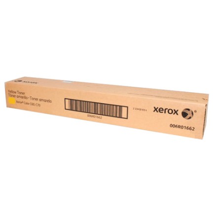 Тонер XEROX (006R01662) Color C60/C70, цвет желтый, ресурс 34000 страниц, оригинальный 