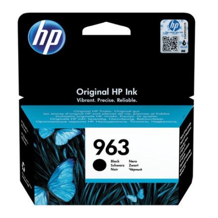 Картридж струйный HP (3JA26AE) для HP OfficeJet Pro 9010/9013/9020/9023, №963 черный, ресурс 1000 страниц 