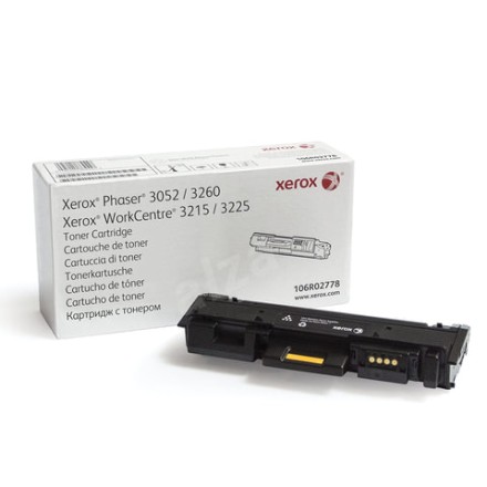 Тонер-картридж XEROX (106R02778) WC 3215/3225/Phaser 3052/3260, оригинальный, ресурс 3000 стр. 