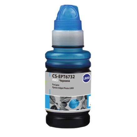 Чернила CACTUS (CS-EPT6732) для СНПЧ EPSON L800/L810/L850/L1800, голубые, 0,1 л 
