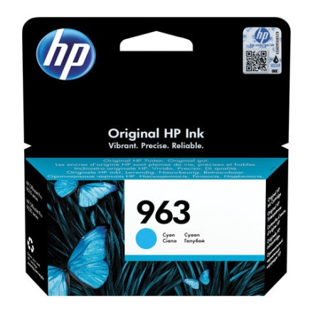 Картридж струйный HP (3JA23AE) для HP OfficeJet Pro 9010/9013/9020/9023, №963 голубой, ресурс 700 страниц 