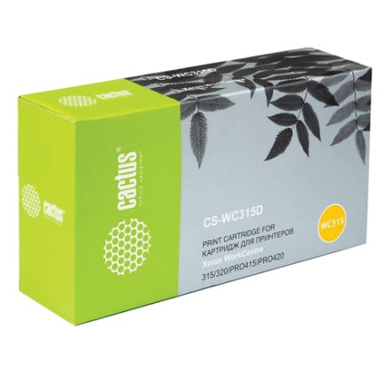 Тонер CACTUS (CS-WC315D) для XEROX WorkCentre 415/Pro 315/320/420, комплект 2 шт., ресурс 6000 стр. 