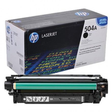 Картридж лазерный HP (CE250A) ColorLaserJet CP3525/CM3530, черный, оригинальный, ресурс 5000 страниц 