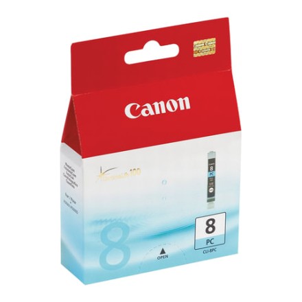 Картридж струйный CANON (CLI-8PC) iP6600D/6700/MP970/ Pixma 9000, голубой, оригинальный, 450 стр., 0624B001 