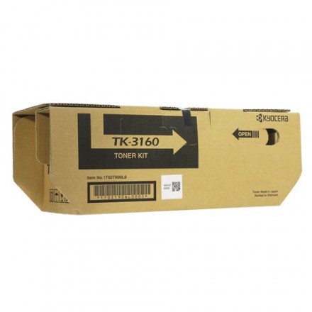 Тонер-картридж KYOCERA (TK-3160) ECOSYS P3045dn/P3050dn/P3055dn/P3060dn, ресурс 12500 стр., оригинальный, 1T02T90NL1 