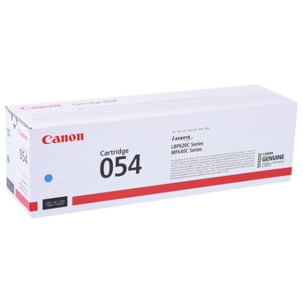 Картридж лазерный CANON (054C) для i-SENSYS LBP621Cw/MF641Cw/645Cx, голубой, ресурс 1200 страниц, оригинальный, 3023C002 