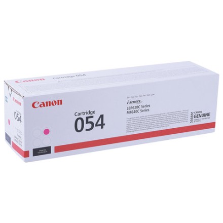 Картридж лазерный CANON (054M) для i-SENSYS LBP621Cw/MF641Cw/645Cx, пурпурный, ресурс 1200 страниц, оригинальный, 3022C002 