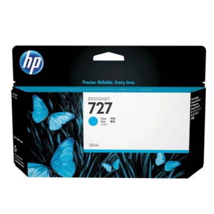 Картридж струйный для плоттера HP (B3P19A) Designjet T920/1500, №727, голубой, 130 мл, оригинальный 