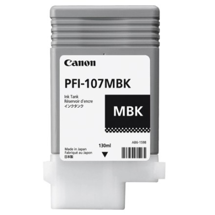 Картридж струйный CANON (PFI-107MBK) PF680/685/780/785, матовый, черный, оригинальный, 130 мл, 6704B001 