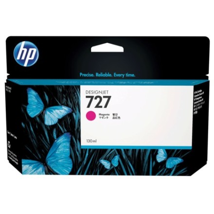 Картридж струйный для плоттера HP (B3P20A) Designjet T920/1500, №727, пурпурный, 130 мл, оригинальный 