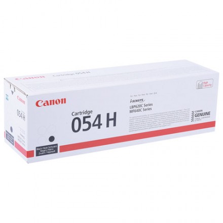 Картридж лазерный CANON (054HBK) для i-SENSYS LBP621Cw/MF641Cw/645Cx и другие, черный, ресурс 3100 страниц, оригинальный, 3028C002 