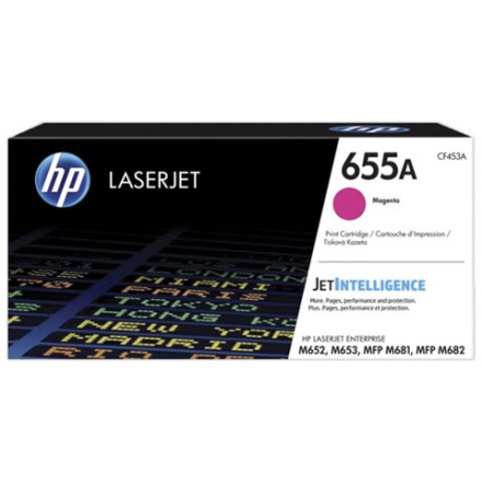 Картридж лазерный HP (CF453A) Color LJ M652dn/M653dn/M681dh, пурпурный, ресурс 10500 стр, оригинальный 