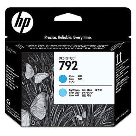 Головка печатающая для плоттера HP (CN703A) DesignJet L26500, №792, светло-голубая и голубая, оригинальный 