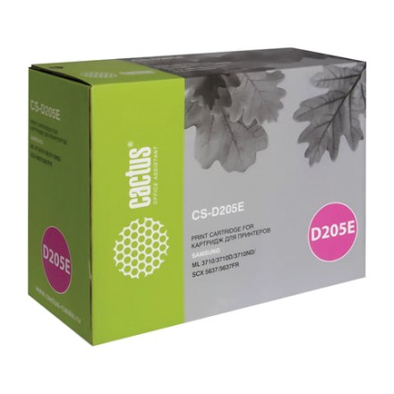 Картридж лазерный CACTUS (CS-D205E) для SAMSUNG ML-3710D/3710ND/SCX-5637/5737, ресурс 10000 стр. 