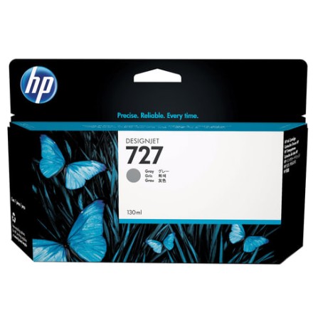 Картридж струйный для плоттера HP (B3P24A) Designjet T920/1500, №727, серый, 130 мл, оригинальный 