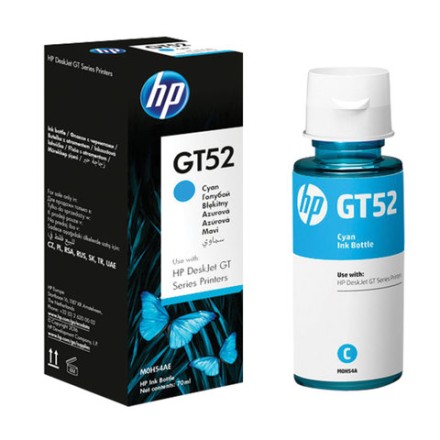Чернила HP GT52 (M0H54AE) для InkTank 315/410/415, SmartTank 500/515/615 голубые, ресурс 8000 страниц, оригинальные 